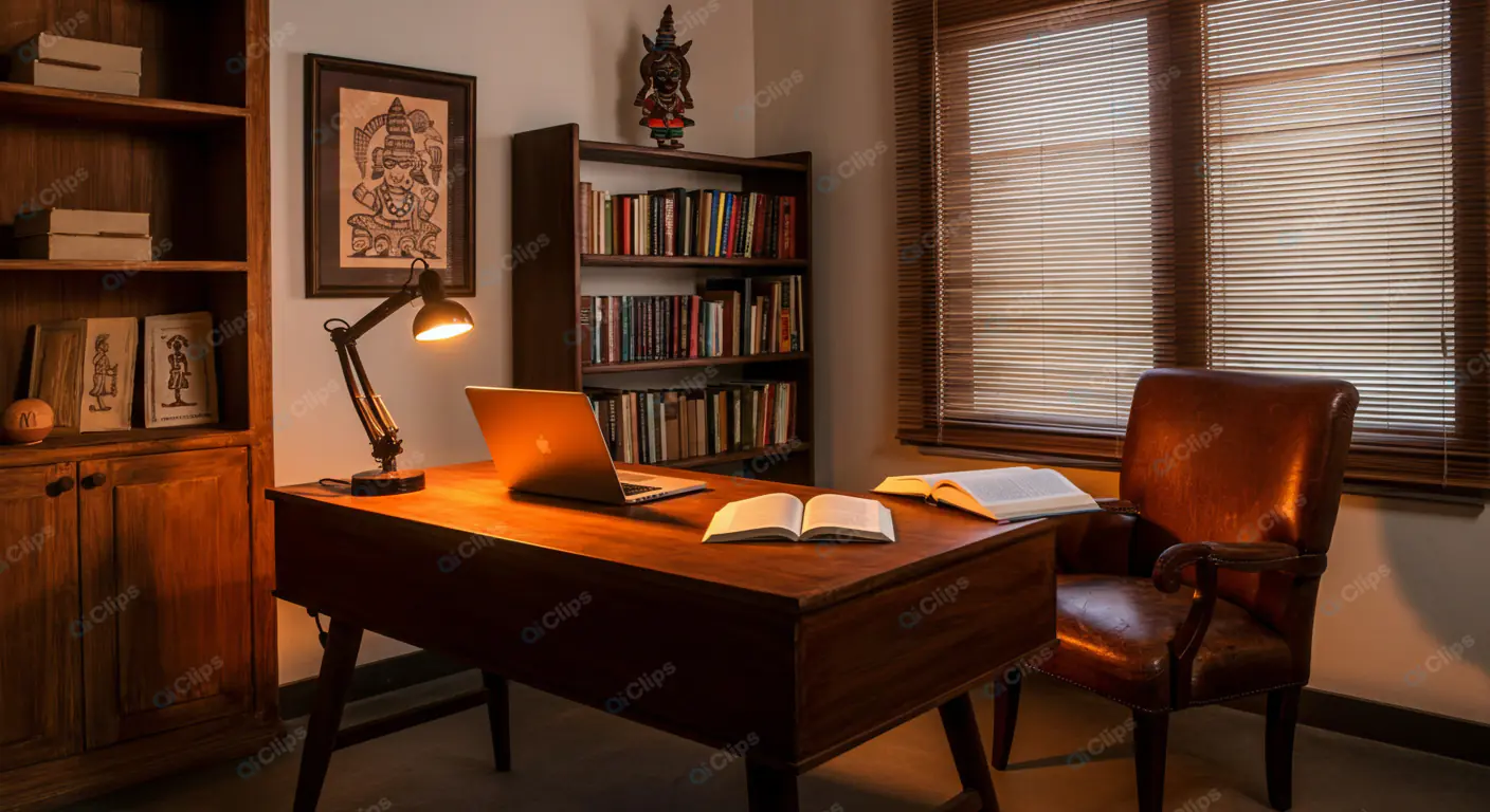 Vintage Scholar's Home Office