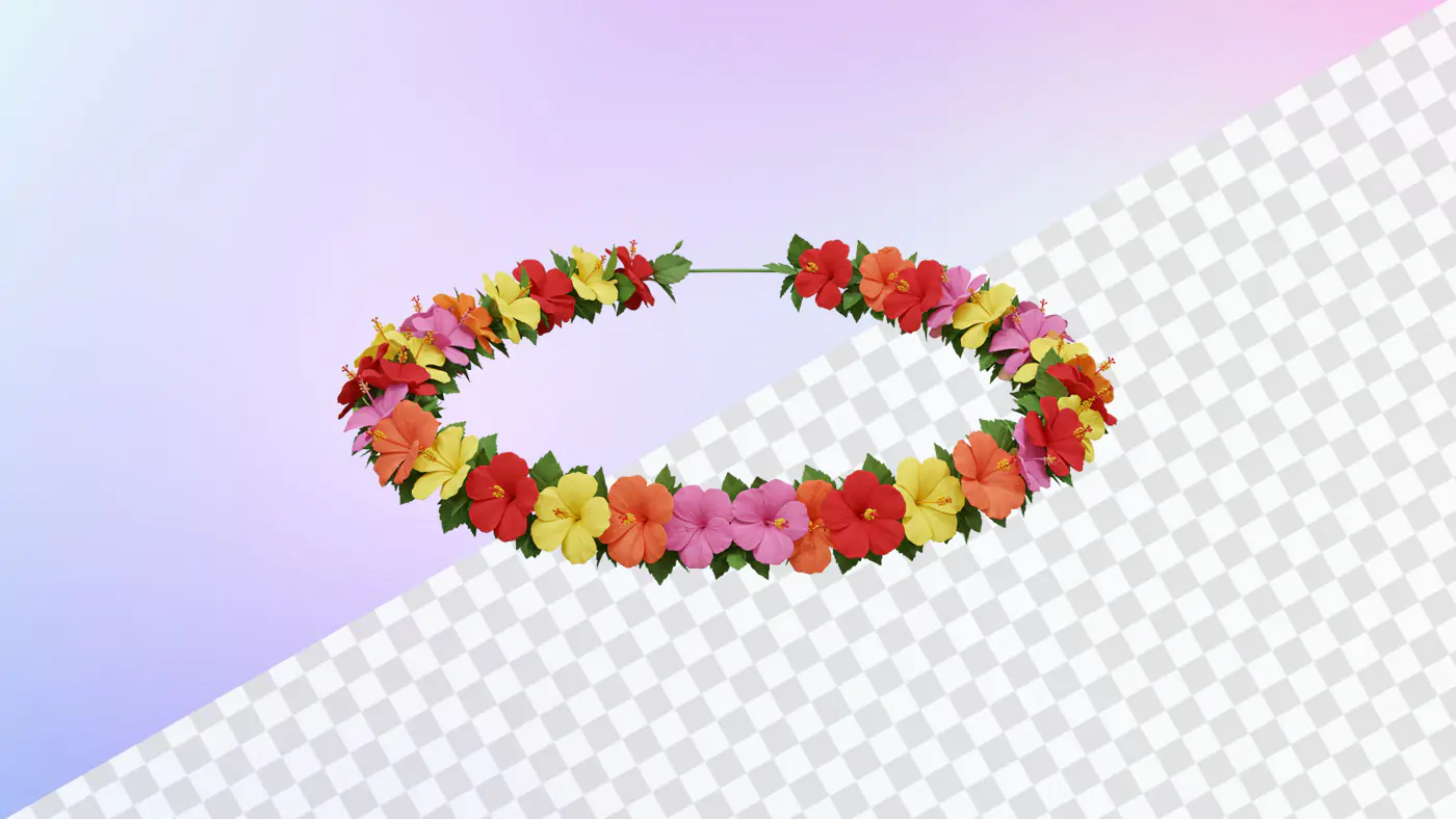 Tropical Floral 3D Wreath