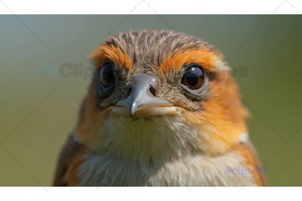 Close-Up of a Curious Bird