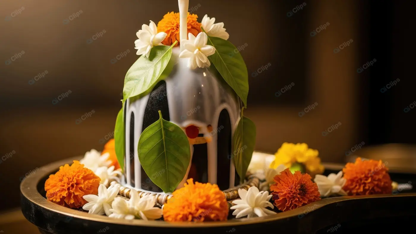 Sacred Anointment of a Shiva Lingam