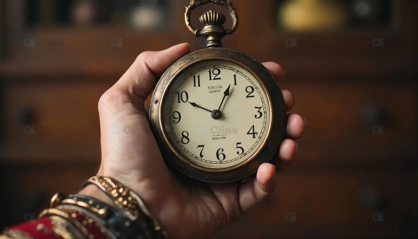Vintage Pocket Watch in Hand