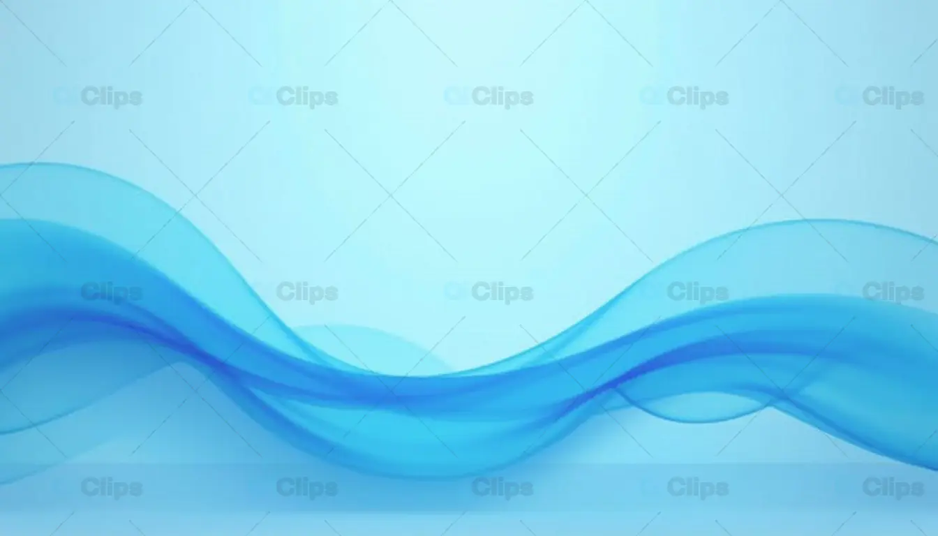 Abstract Blue Flowing Waves Background