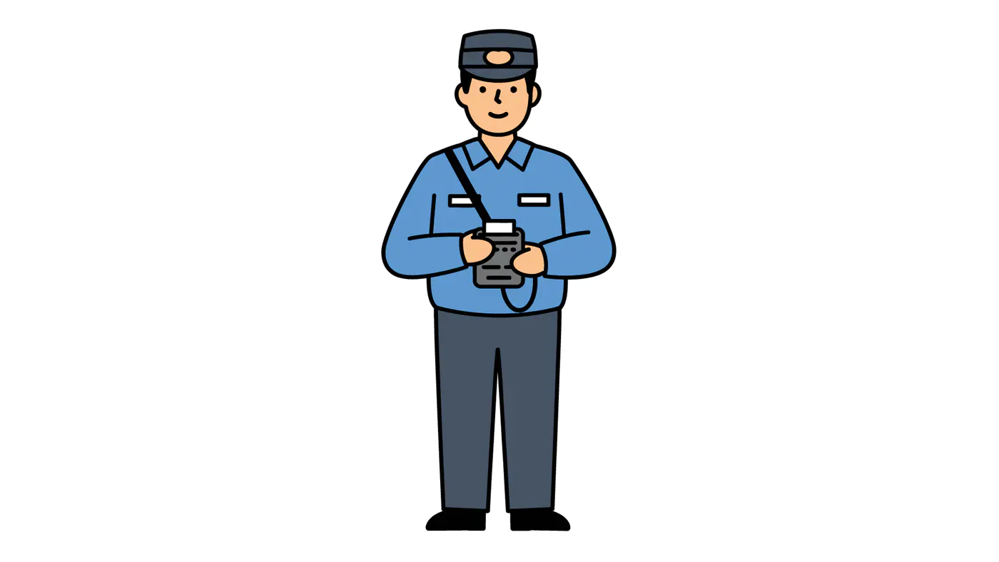 Friendly Security Guard Vector