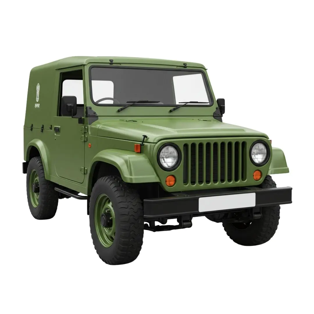 Rugged Green Military-Style Off-Road Vehicle PNG Clipart