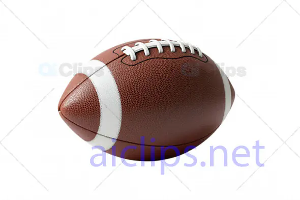 Realistic 3D American Football with Textured Surface