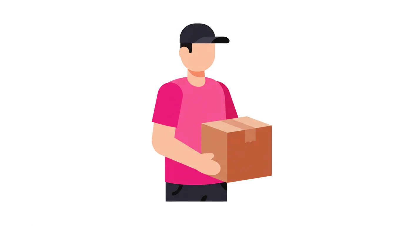 Delivery Personnel Vector Illustration