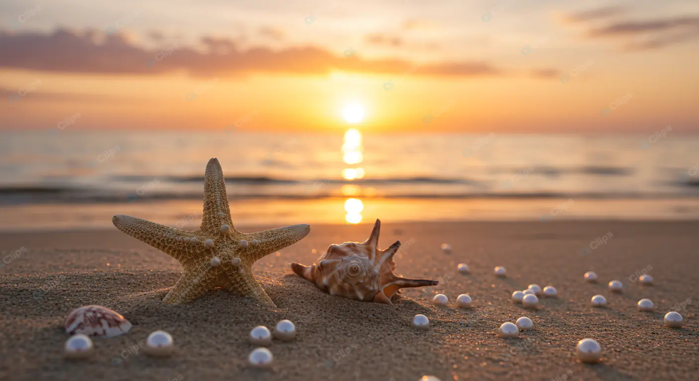 Coastal Treasures at Sunset