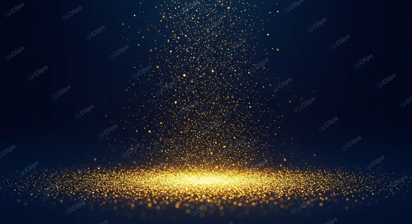 Shimmering Golden Dust Storm
