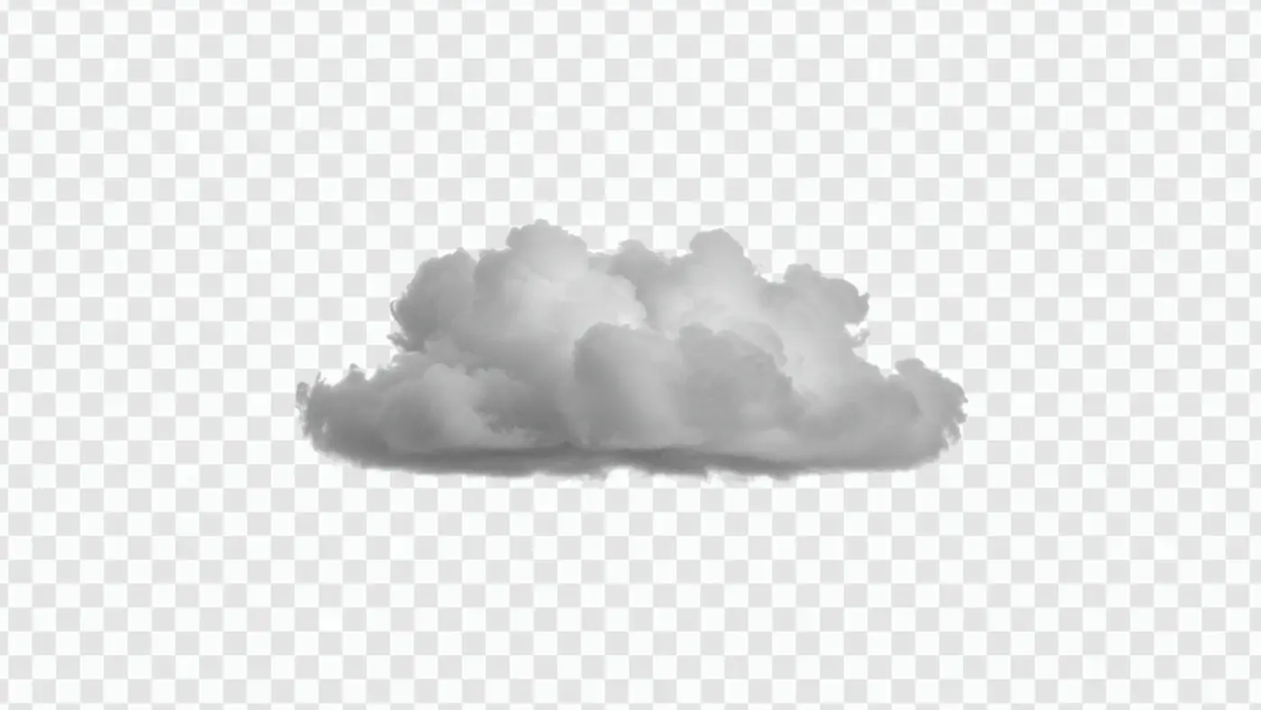Realistic Gray Cloud Formation Atmospheric PNG Clipart