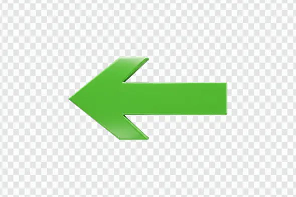 Bright Green Left Arrow Icon PNG Clipart