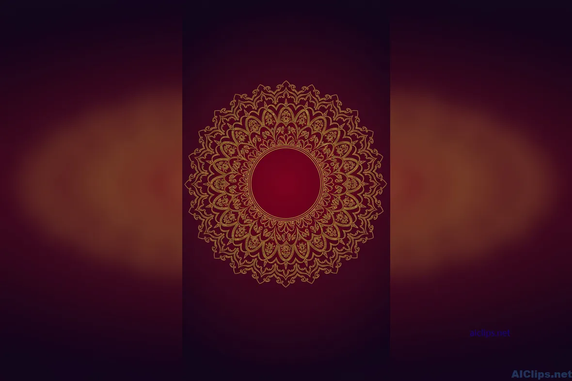 Elegant Mandala Pattern on Rich Background
