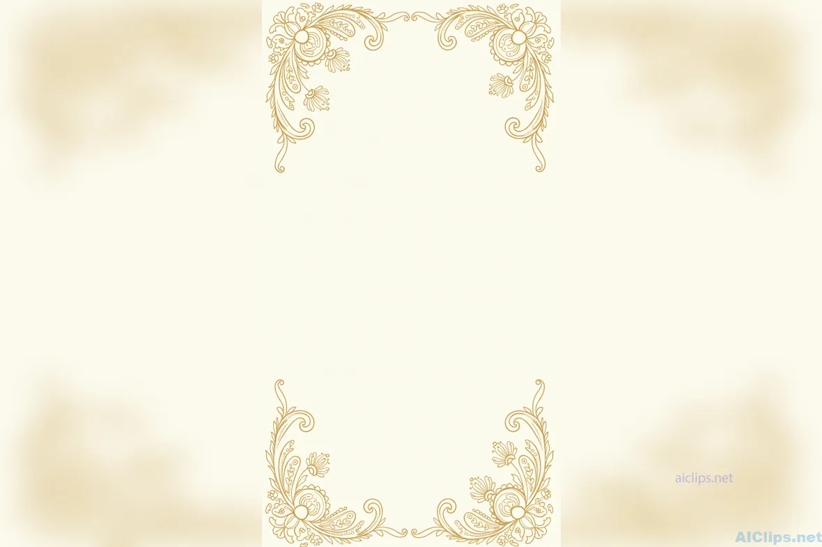 Clean Floral Border Design for Professional Use