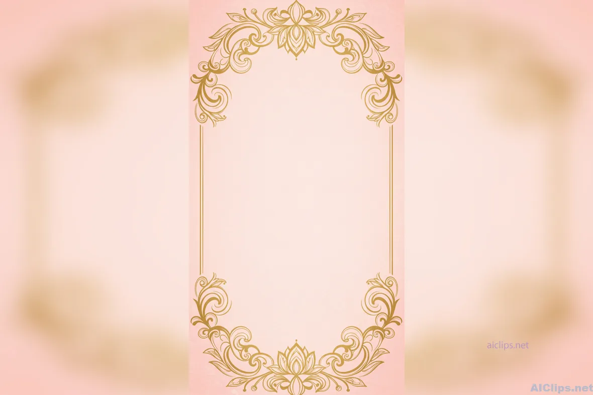 Elegant Pink Decorative Frame for Professional Use