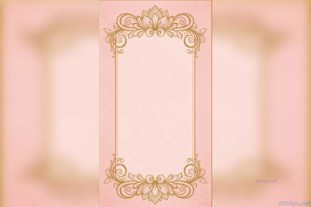 Elegant Floral Border Background for Invitations