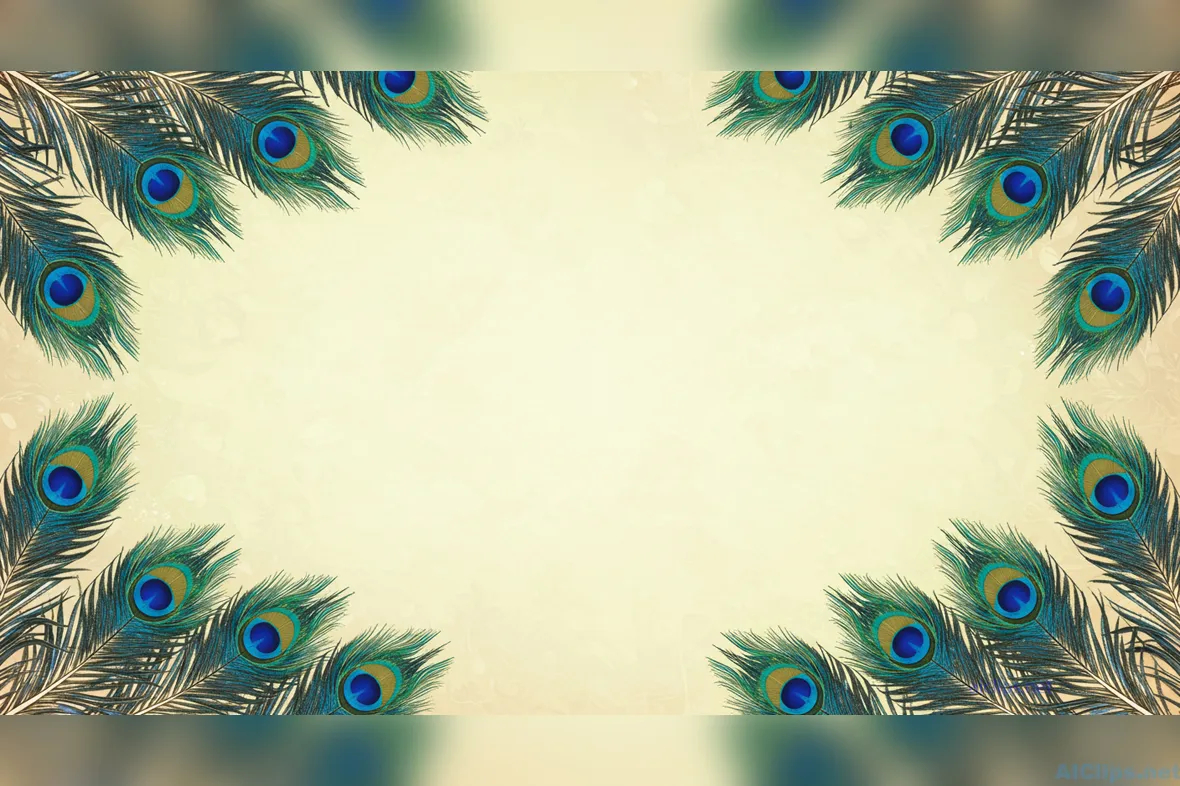 Elegant Peacock Feather Background for Various Uses