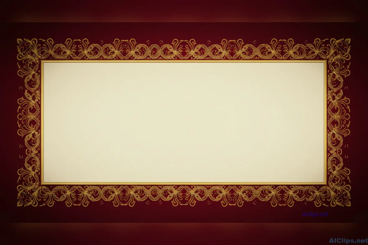 Elegant Decorative Border Background for Invitations