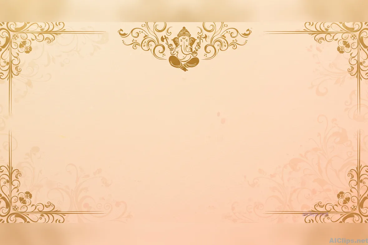 Elegant Ganesh-Themed Decorative Background Design