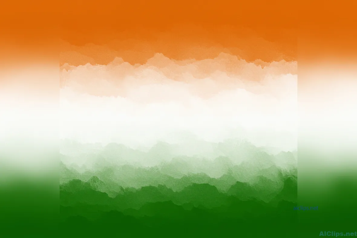 Tricolor Watercolor Background - Ideal for Celebrations