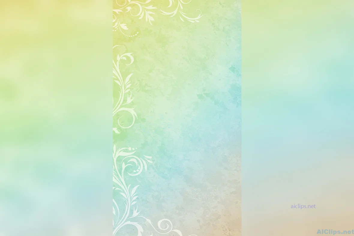 Elegant Abstract Background with Floral Accents