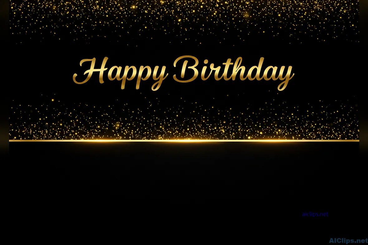 Elegant Happy Birthday Greeting Card Design