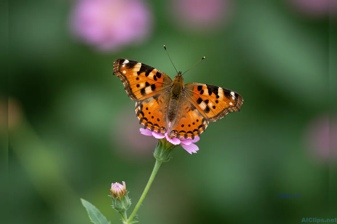 Stunning Butterfly on Flower - Nature's Beauty