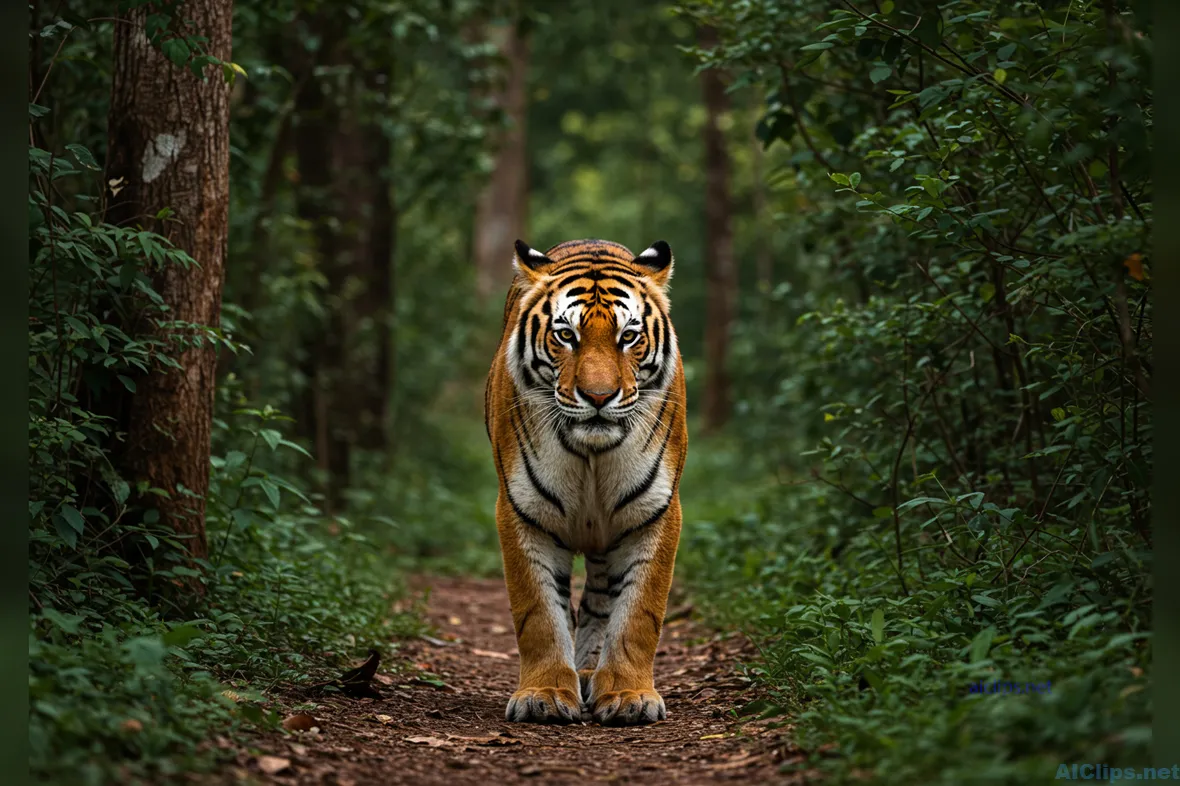 Majestic Tiger in Natural Wilderness Setting