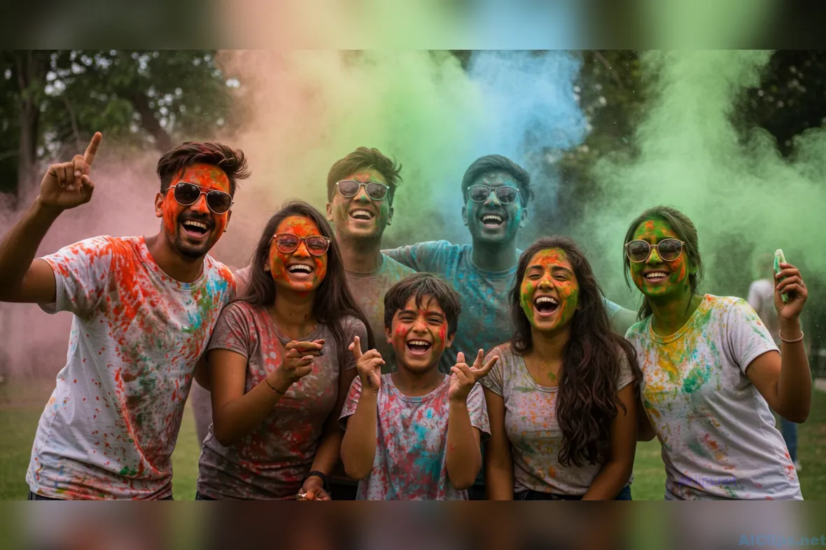 Colorful Celebration of Joyful Moments - Holi Festival