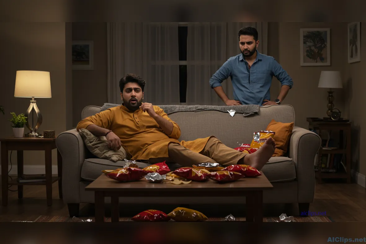 Casual Evening Interaction at Home - Lifestyle Capture