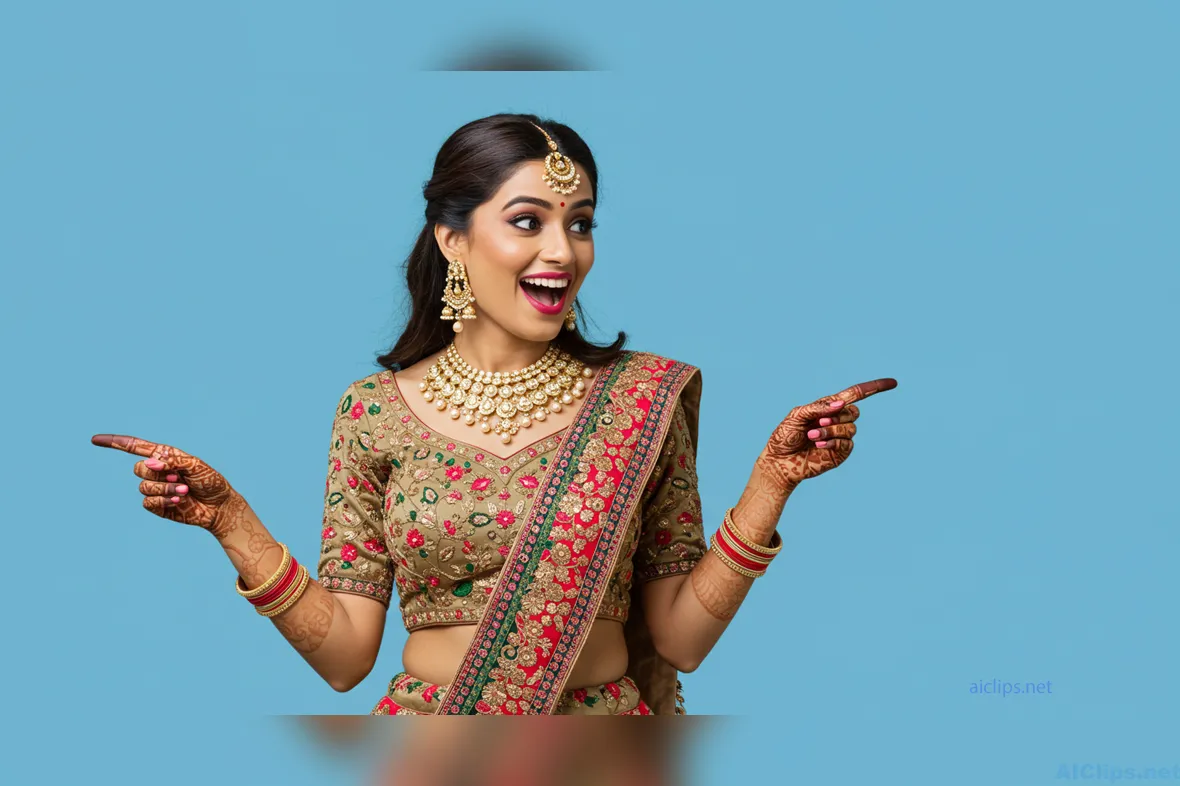 Vibrant Celebration of Traditional Indian Beauty