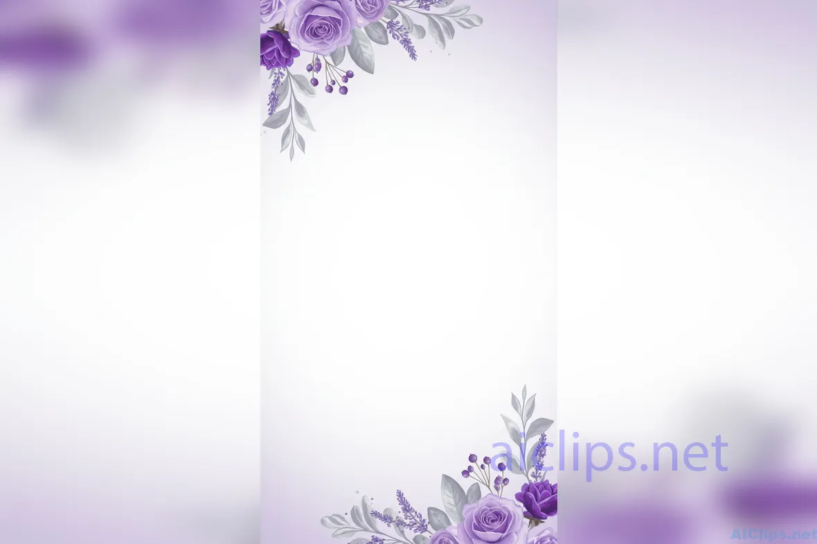 Elegant Purple Floral Background for Professional Use