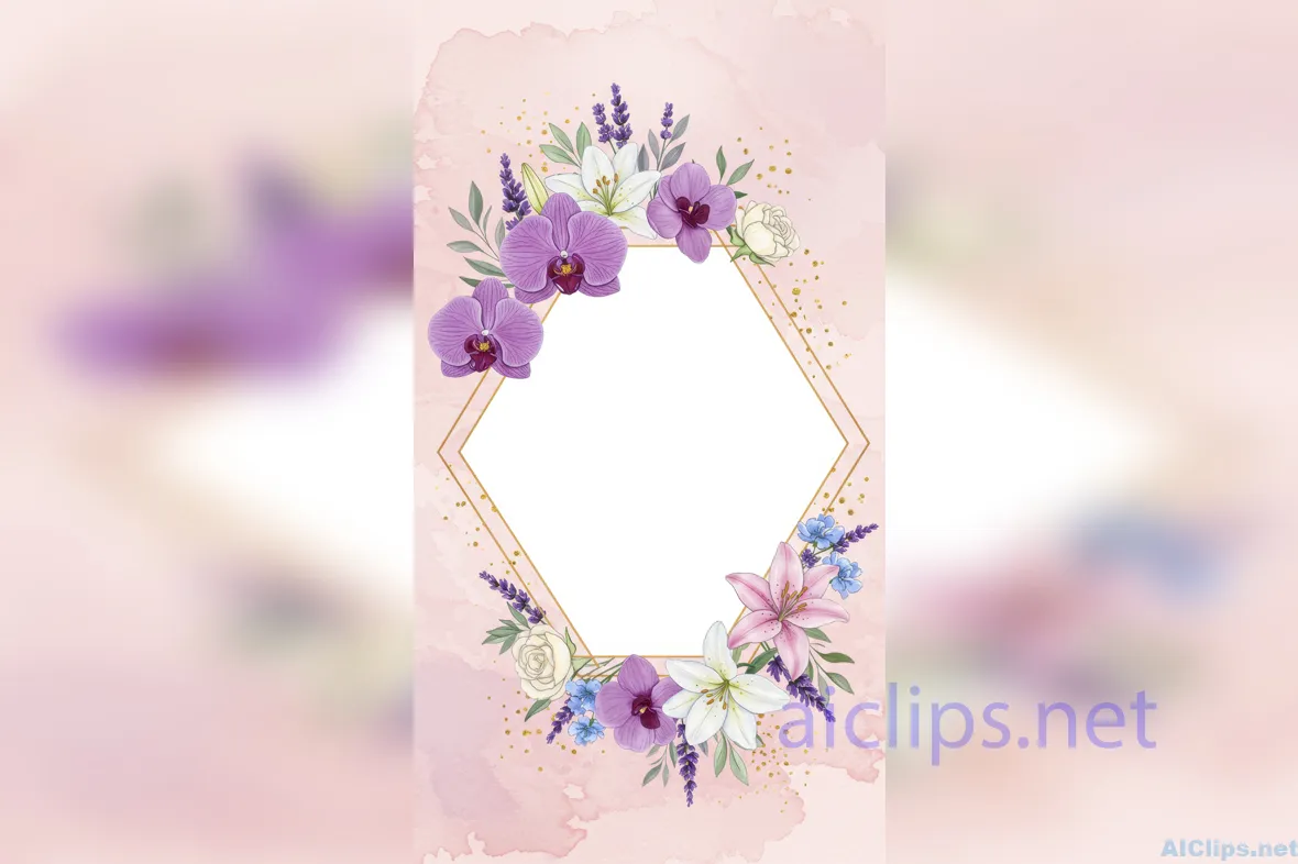 Elegant Floral Frame Design for Invitations & Branding