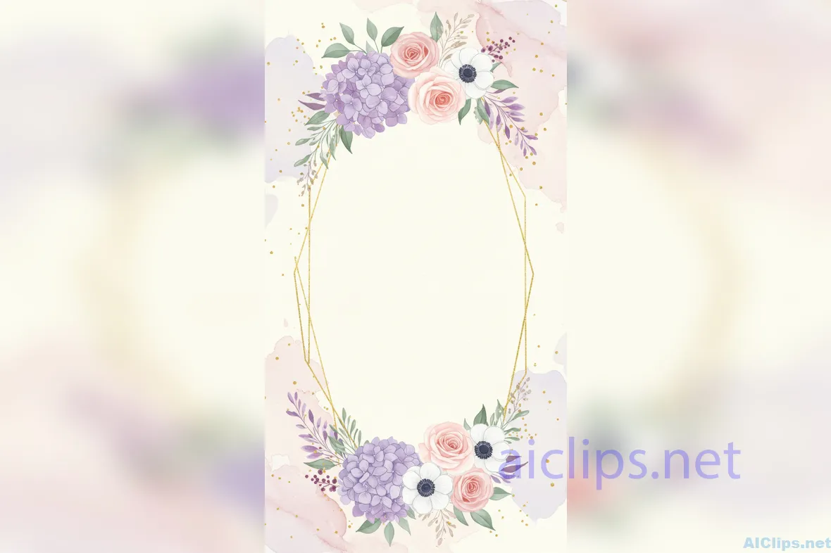 Elegant Floral Frame Design for Invitations and Branding