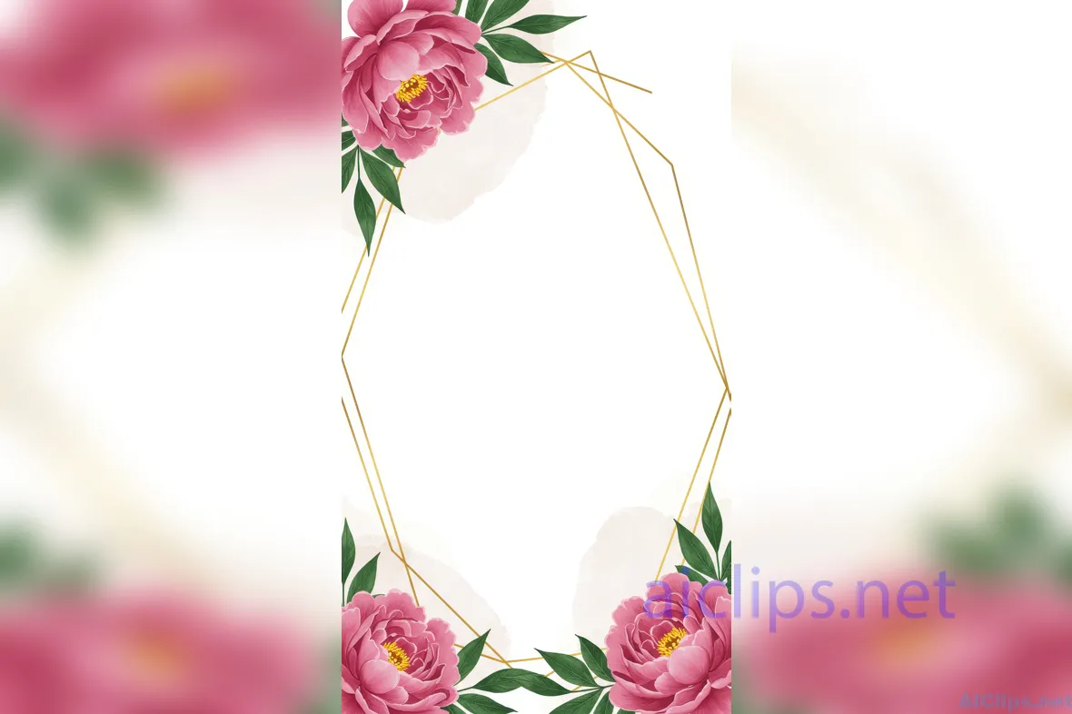 Elegant Floral Border Design for Invitations