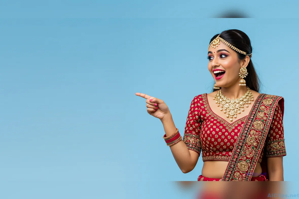 Vibrant Indian Woman in Traditional
