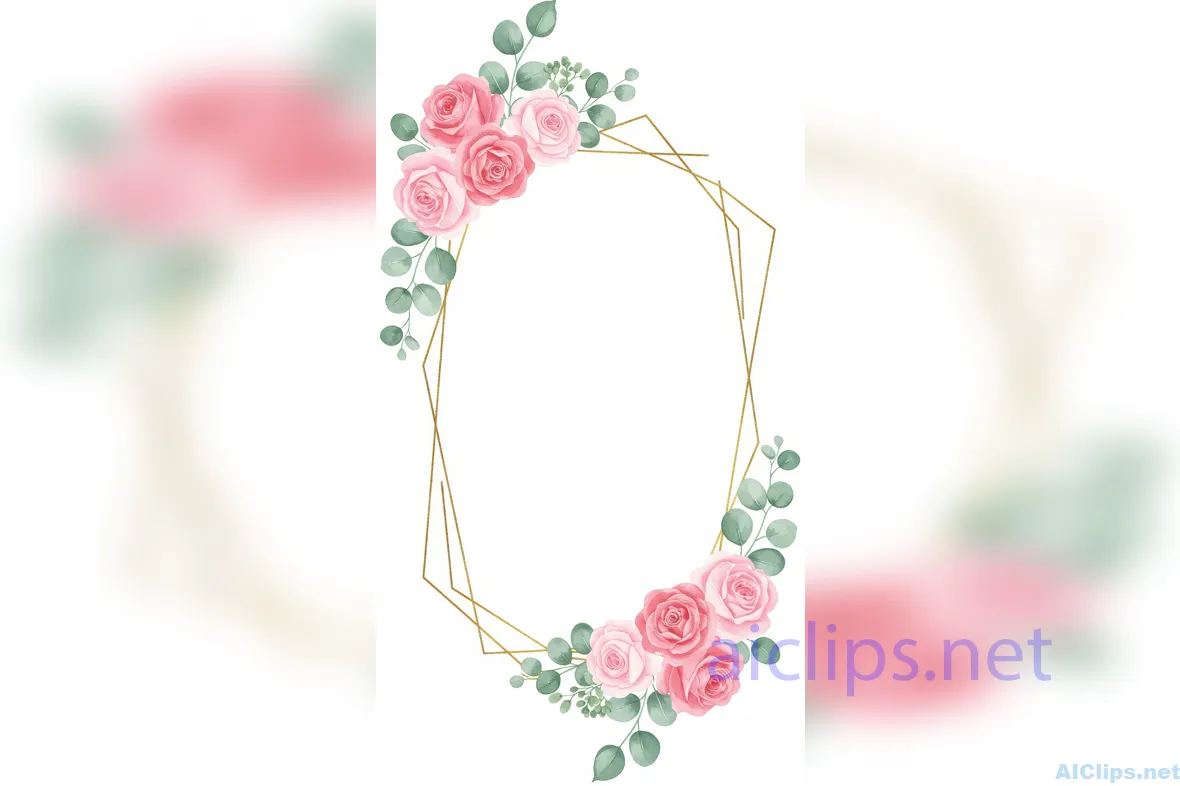 Elegant Floral Frame Design for Various Uses