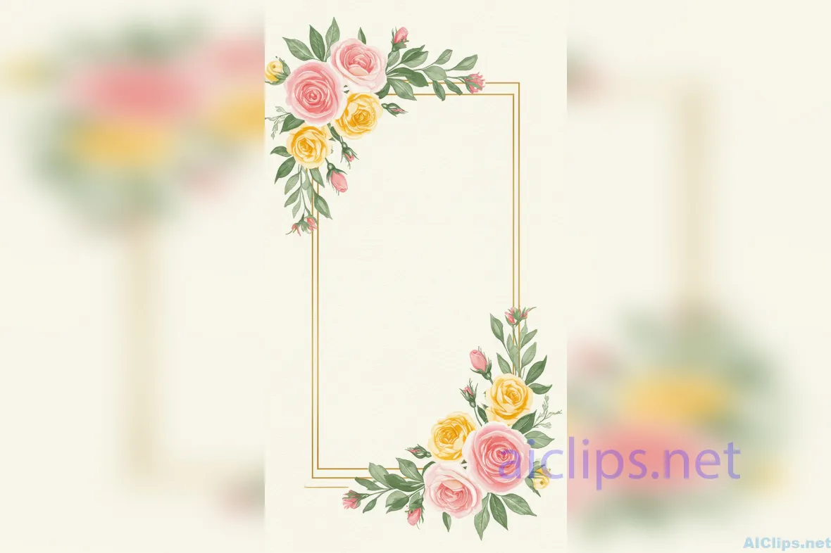 Elegant Floral Border Design for Professional Use