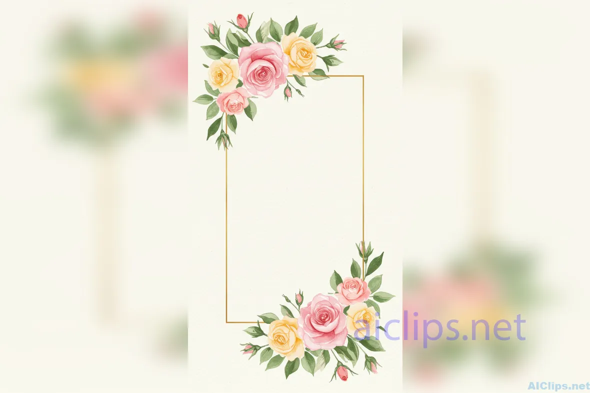 Elegant Floral Border Design for Various Applications