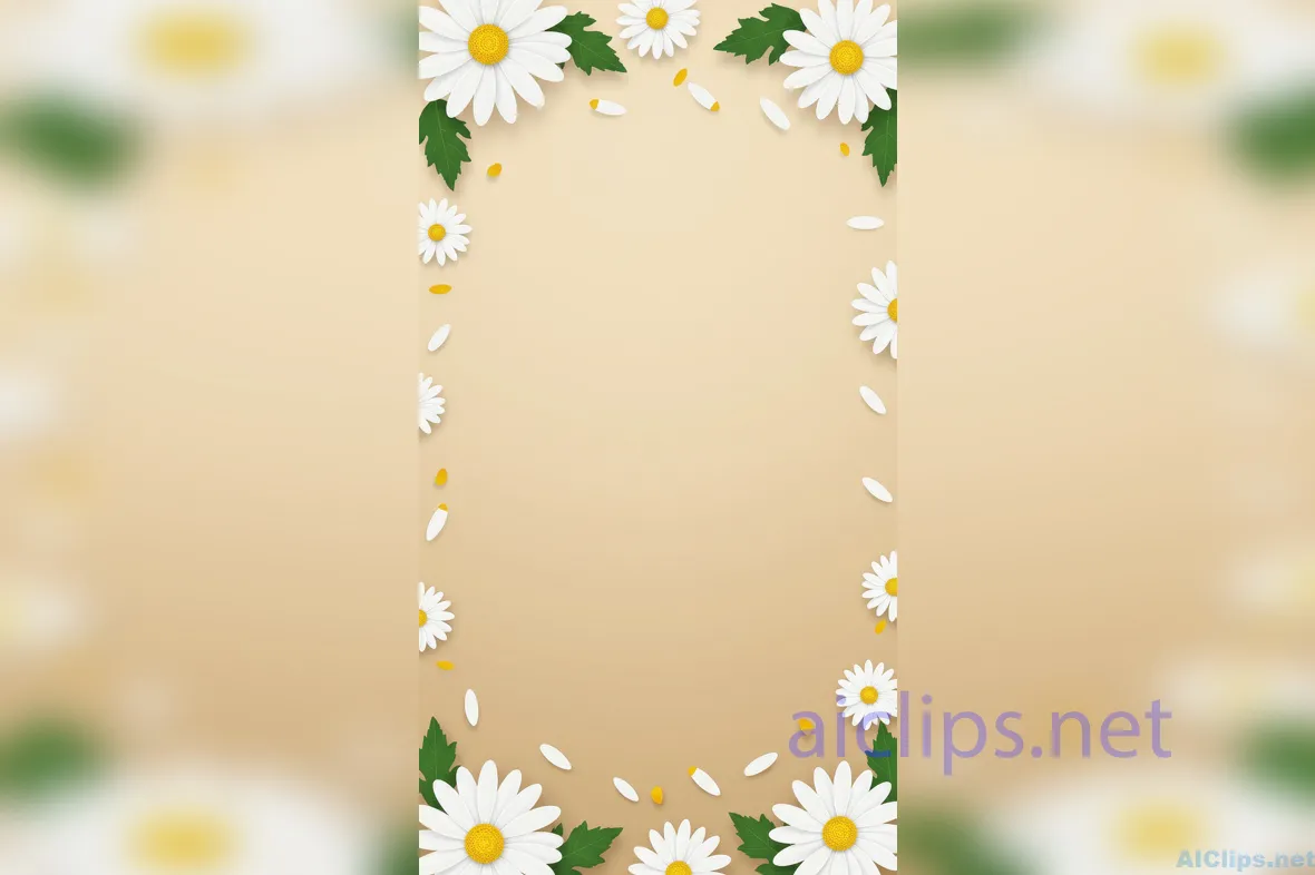 Elegant Daisy Floral Background for Versatile Design