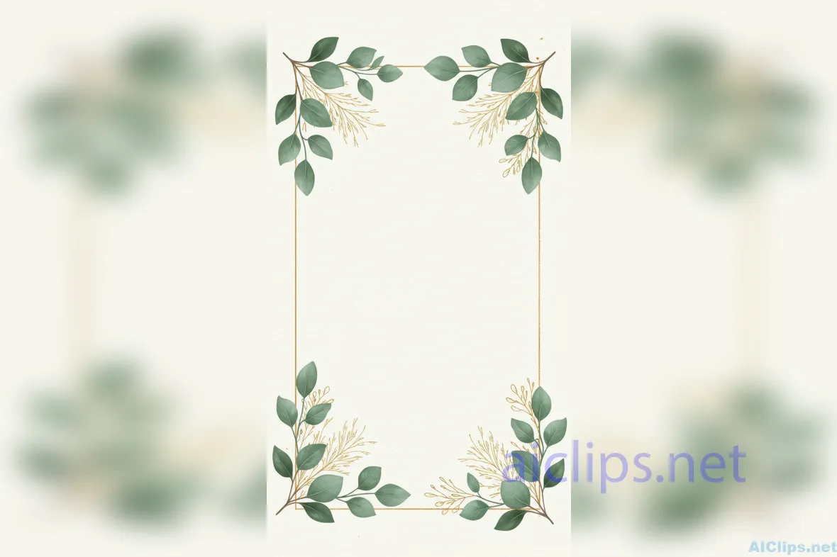 Elegant Floral Frame for Professional Use