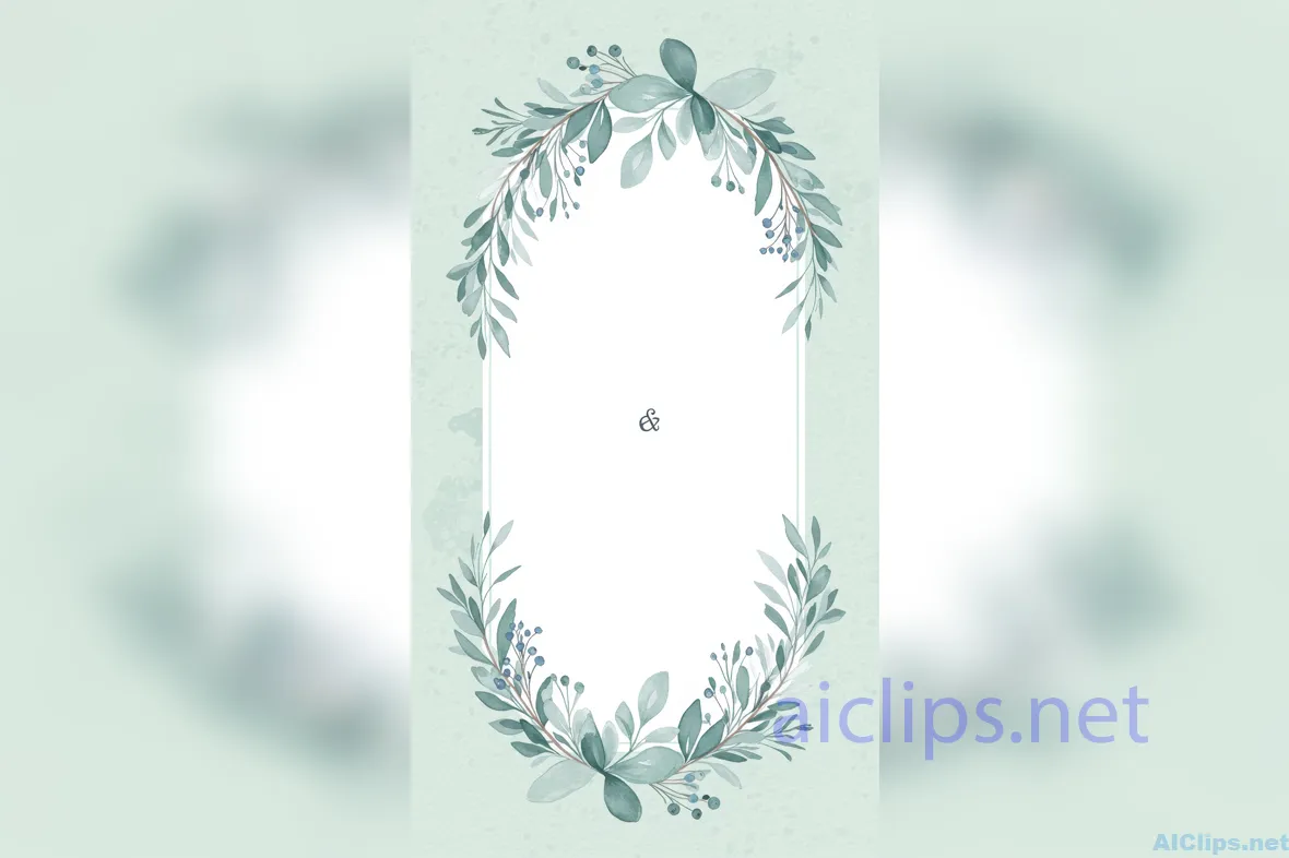 Elegant Floral Frame Design for Invitations