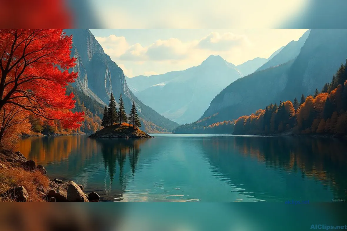 Breathtaking Autumn Landscape Reflection