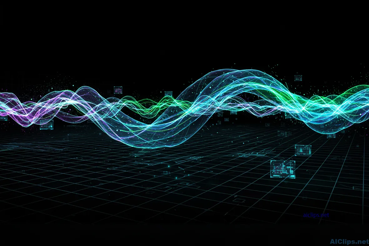 Dynamic Abstract Waveforms for Tech Presentations