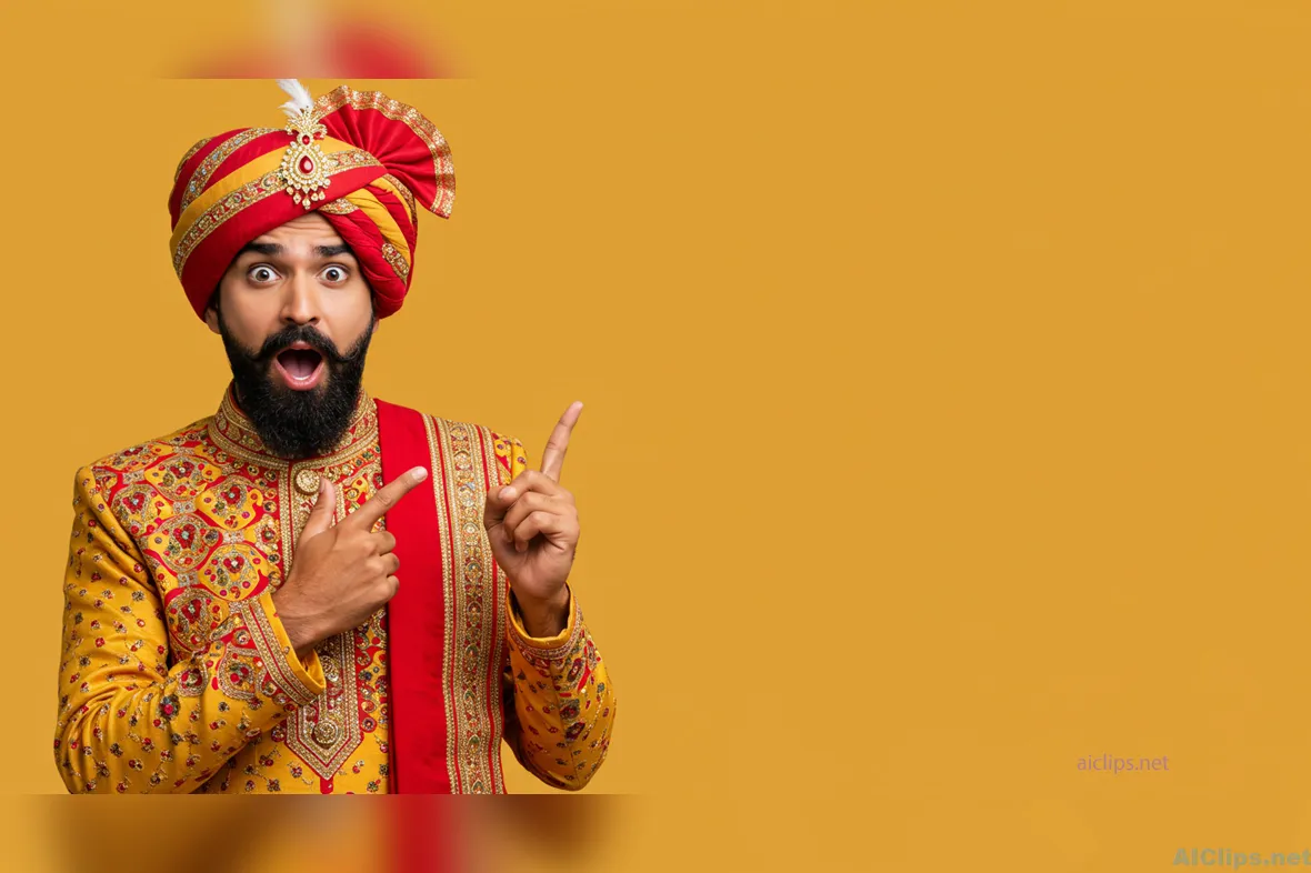Vibrant Traditional Indian Attire Celebration
