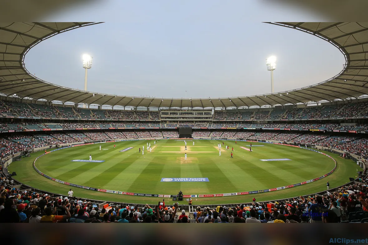 Spectacular Cricket Stadium Event - Dynamic Atmosphere