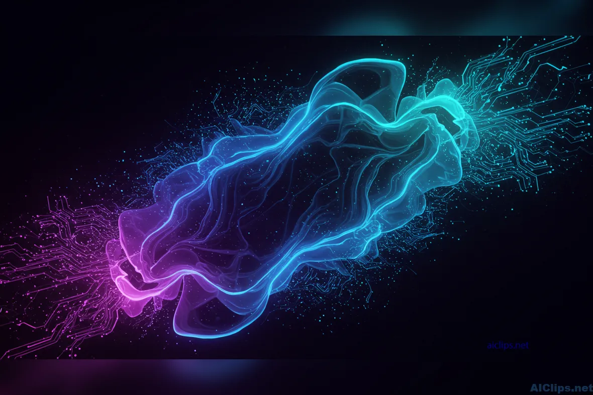Dynamic Abstract Neon Wave Background for Commercial Use