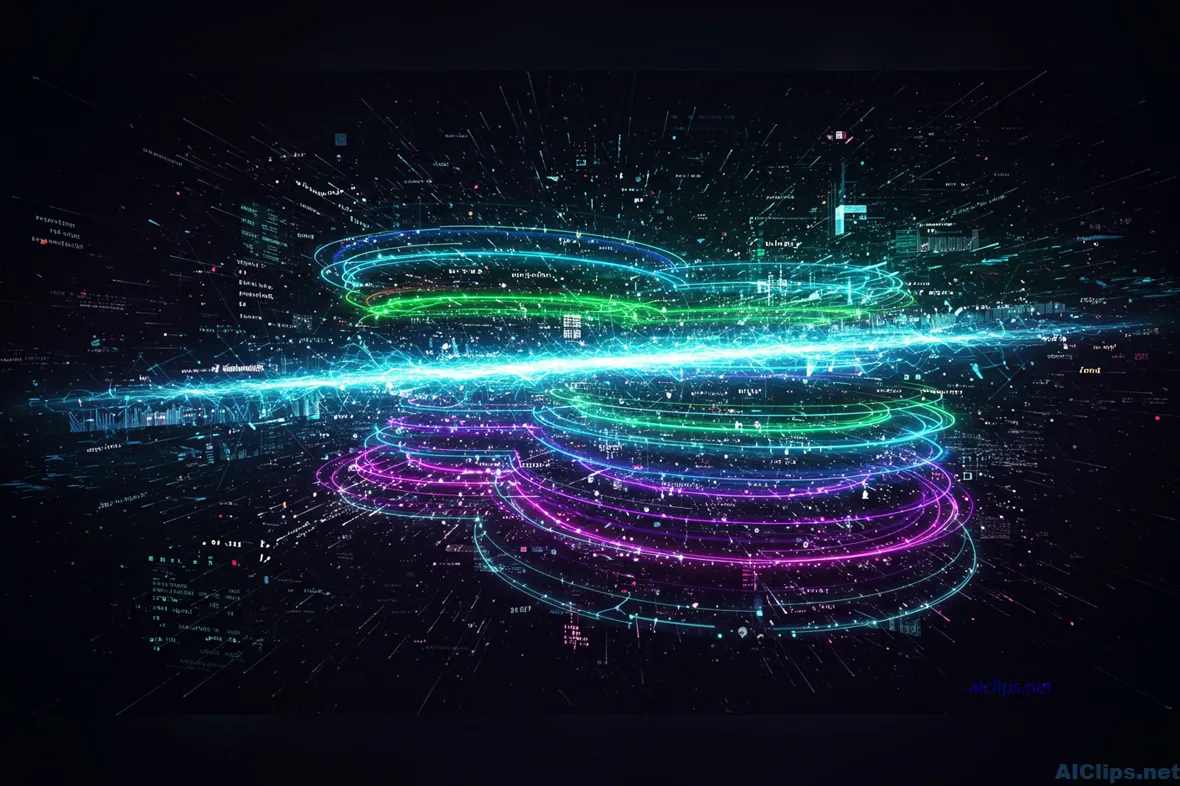 Dynamic Digital Data Visualization Background