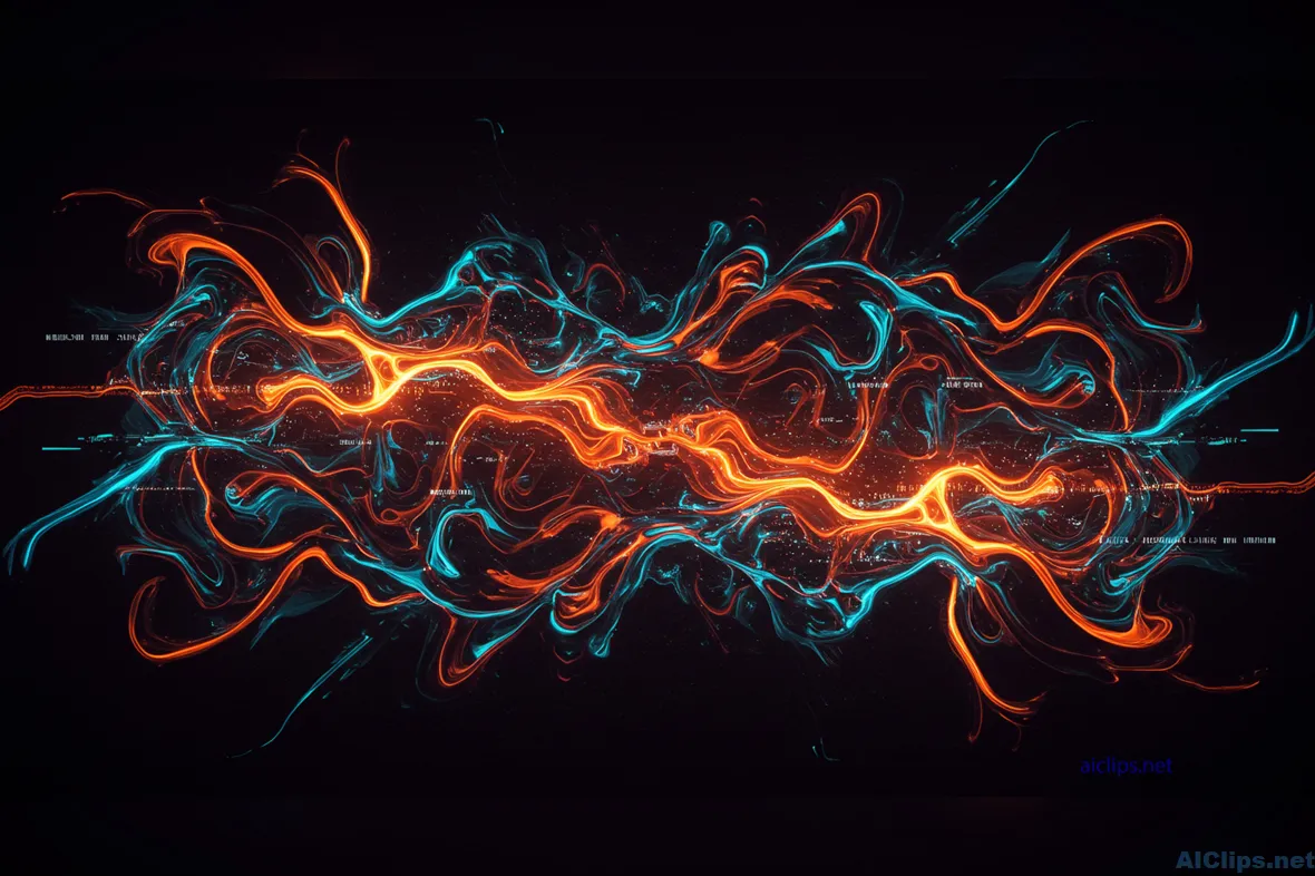 Dynamic Abstract Energy Flow Illustration