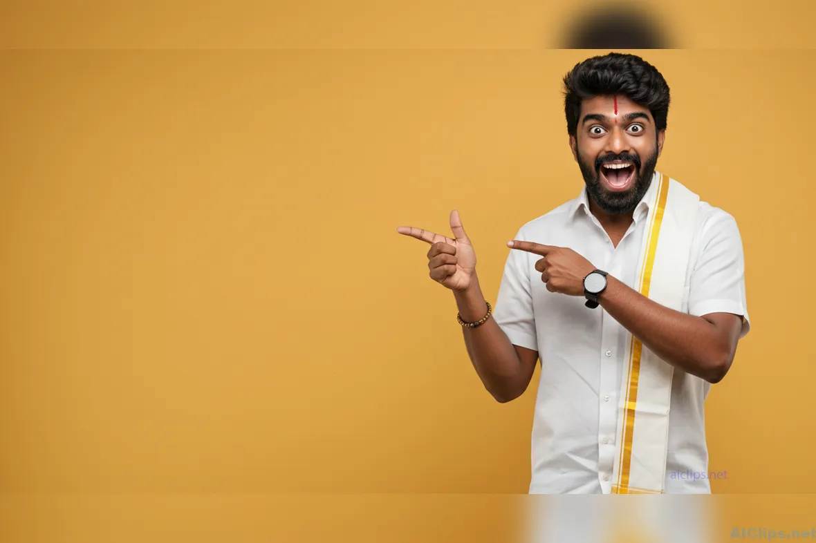 Smiling Man Celebrating Cultural Heritage