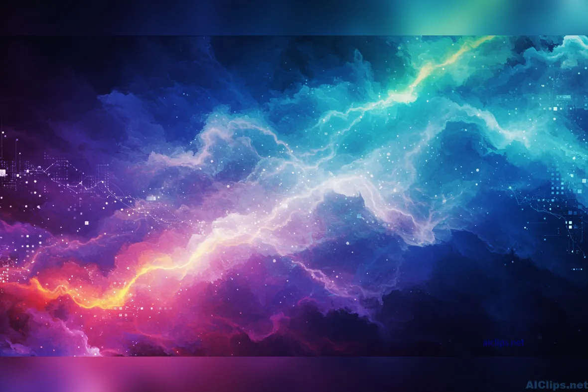 Vibrant Cosmic Abstract Background for Creative Projects