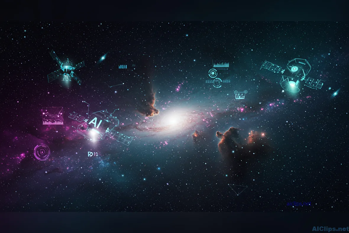 Futuristic AI Exploration in Cosmic Space